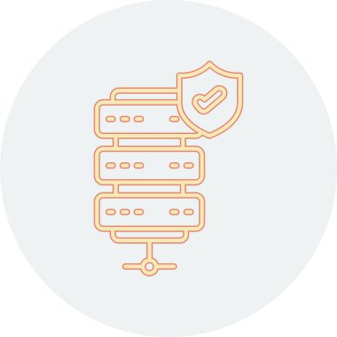 Ağ Koruma Simgesi vektör illüstrasyonuName