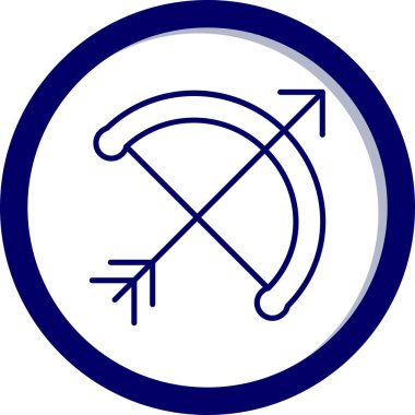 Burç işareti arius halka ikon vektör illüstrasyonu