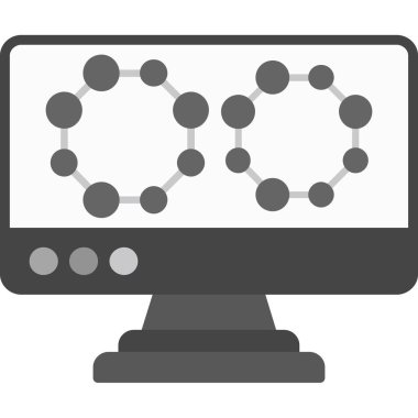 bilgisayar ağ vektör simgesi