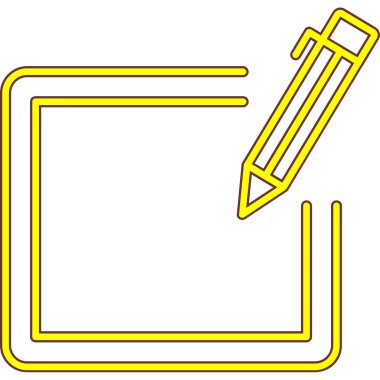 Kalem simgesi. Web illüstrasyonu