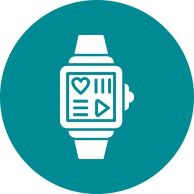 akıllı saat simge vektör illüstrasyonu