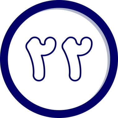 kemik simgesi web illüstrasyonu