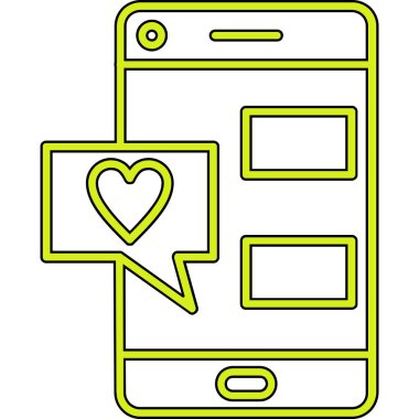 Konuş. Web simgesi basit illüstrasyon