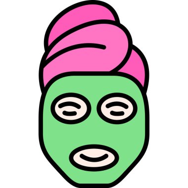 Maske. Web simgesi basit illüstrasyon