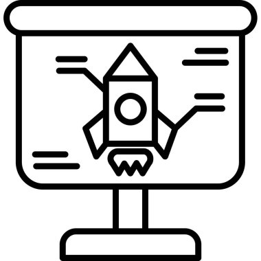 Uydu. Web simgesi basit illüstrasyon