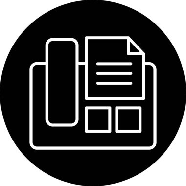 belge simgesi vektör illüstrasyonu