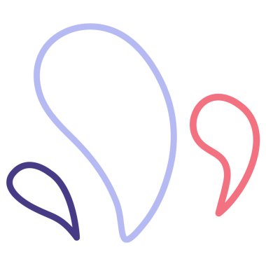 Kulak simgesinin vektör illüstrasyonu