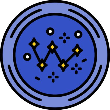 Bir yıldız simgesinin vektör illüstrasyonu