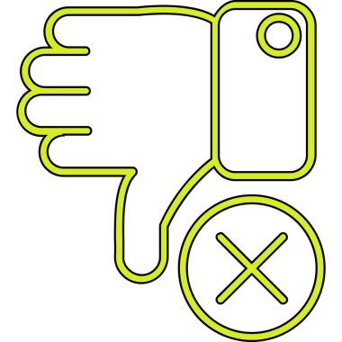 El ve işaret. vektör illüstrasyonu