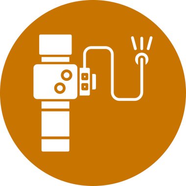 Bir kameranın vektör illüstrasyonu