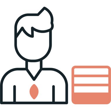 iş simgesi vektör illüstrasyonu