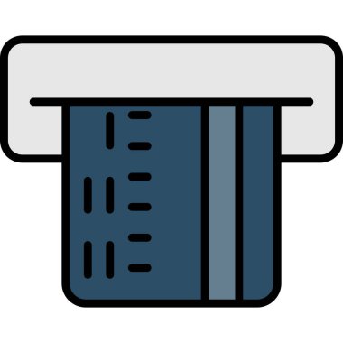 mobilya yassı simgesi, vektör illüstrasyonu