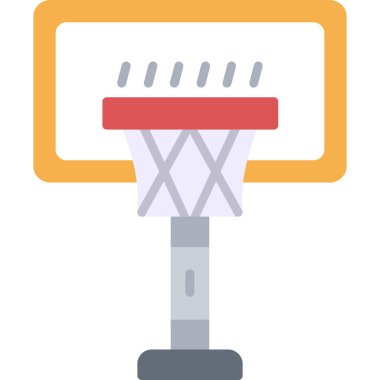 Basketbol düz vektör simgesi