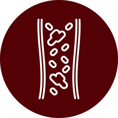 Bir eşarp simgesinin vektör çizimi