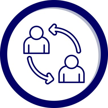 Değiş tokuş Web simgesi basit illüstrasyon