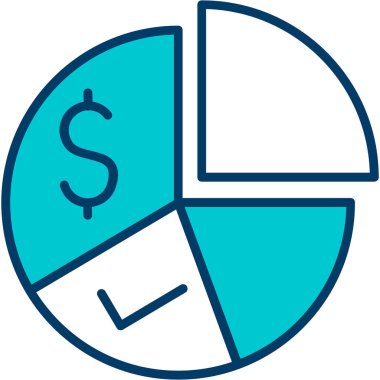 iş grafiği simgesi, vektör illüstrasyonu