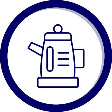 kahve makinesi simgesi, vektör illüstrasyon tasarımı