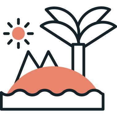 Bitki. Web simgesi basit illüstrasyon