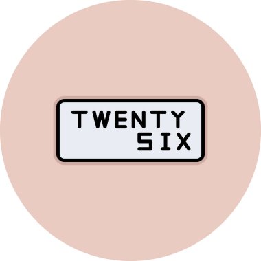 Modern simgenin vektör illüstrasyonu