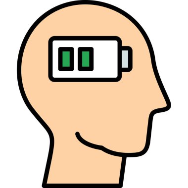 gözlüklü baş, vektör illüstrasyonu