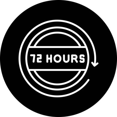 14 saat simge vektör çizimi