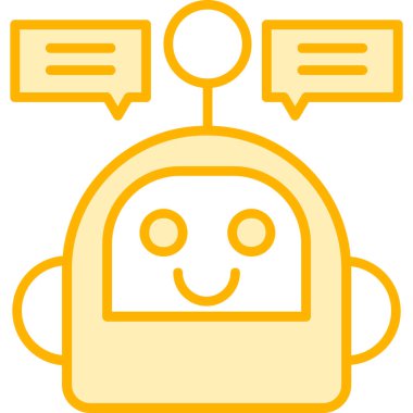 Sohbet simgesi vektör illüstrasyonu