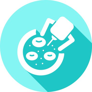 Modern yiyecek ikonunun vektör çizimi