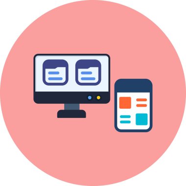 Web simgesi, vektör illüstrasyonu