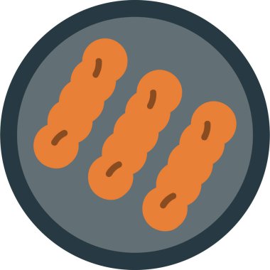 Ekmek. Web simgesi basit illüstrasyon