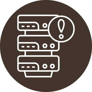 Vektör sunucu simgesi, vektör illüstrasyonu