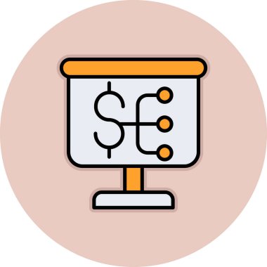 İş. Web simgesi basit illüstrasyon