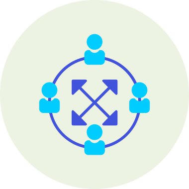 İnsan simgesinin vektör illüstrasyonu