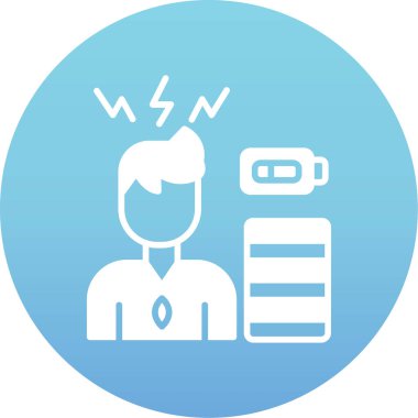 Tıbbi simgesi olan bir adamın vektör çizimi