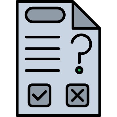 Kontrol listesi. Web simgesi basit illüstrasyon