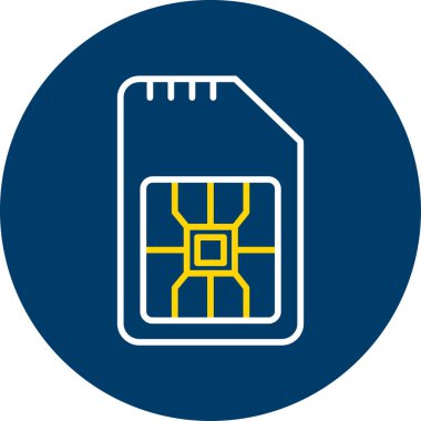 Pil simgesi, basit vektör illüstrasyonu