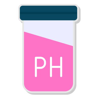 test tübü ikon vektör çizimi