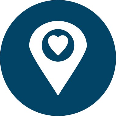 konum haritası işaretleyici simgesi doldurulmuş dış hat biçimi