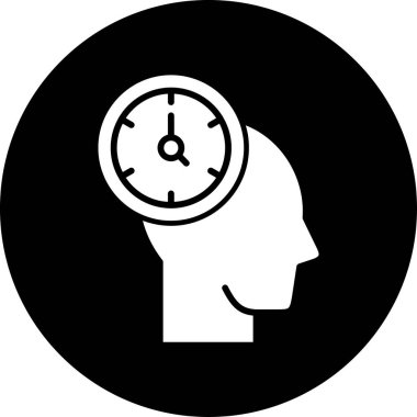 Beyin simgesi olan bir adamın vektör çizimi