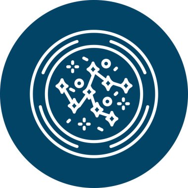 Benzersiz zodyak sembolü vektör çizgisi simgesi