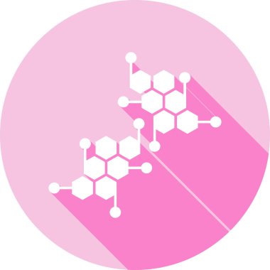 Molekül simgesi vektör illüstrasyonu