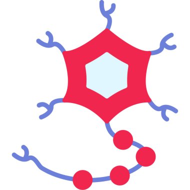 Molekül. Web simgesi vektör illüstrasyonu