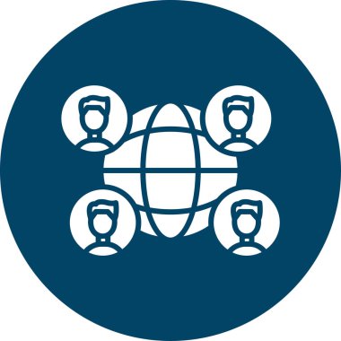 küresel ağ. Basit resimleme