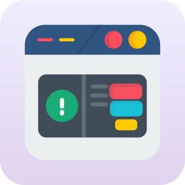 Web simgesi vektör illüstrasyonu