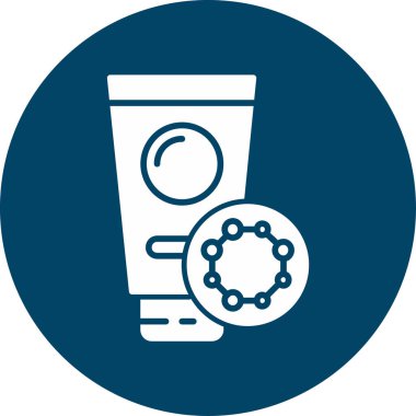 Bir şişe simgesinin vektör illüstrasyonu