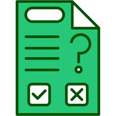 Kontrol listesi. Web simgesi basit tasarım