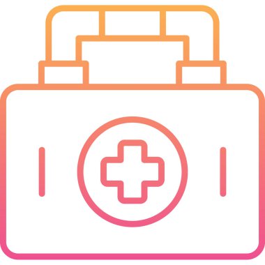 Medikal Kit vektör simgesi modern basit vektör illüstrasyonu