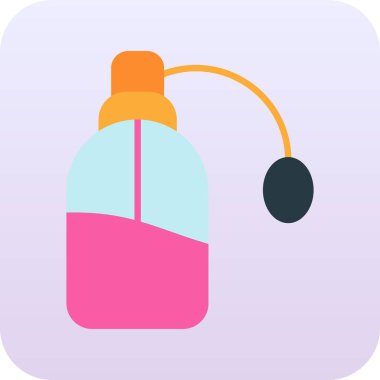 sprey şişe kutsal kişilerin resmi, vektör çizim