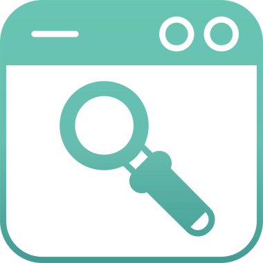 Arama simgesi vektör illüstrasyonu