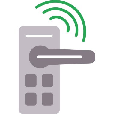 Kablosuz ağ simgesi. Web için kablosuz vektör simgelerinin basit çizimi