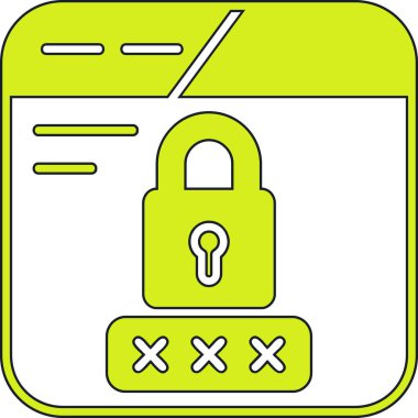 ikon vektör illüstrasyonunu kilitle